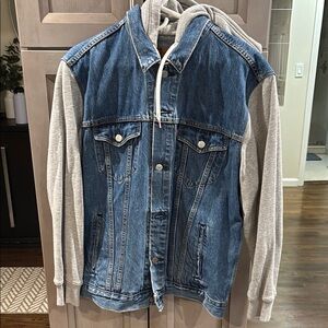 Levi’s Denim and Gray Jacket